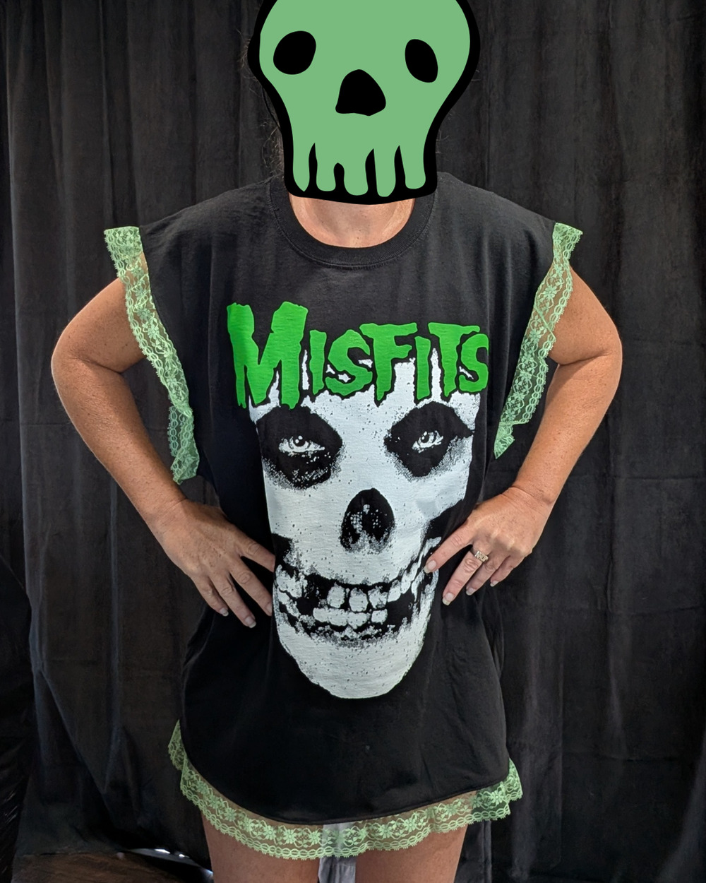 Upcycled Band Tee Dress - Misfits